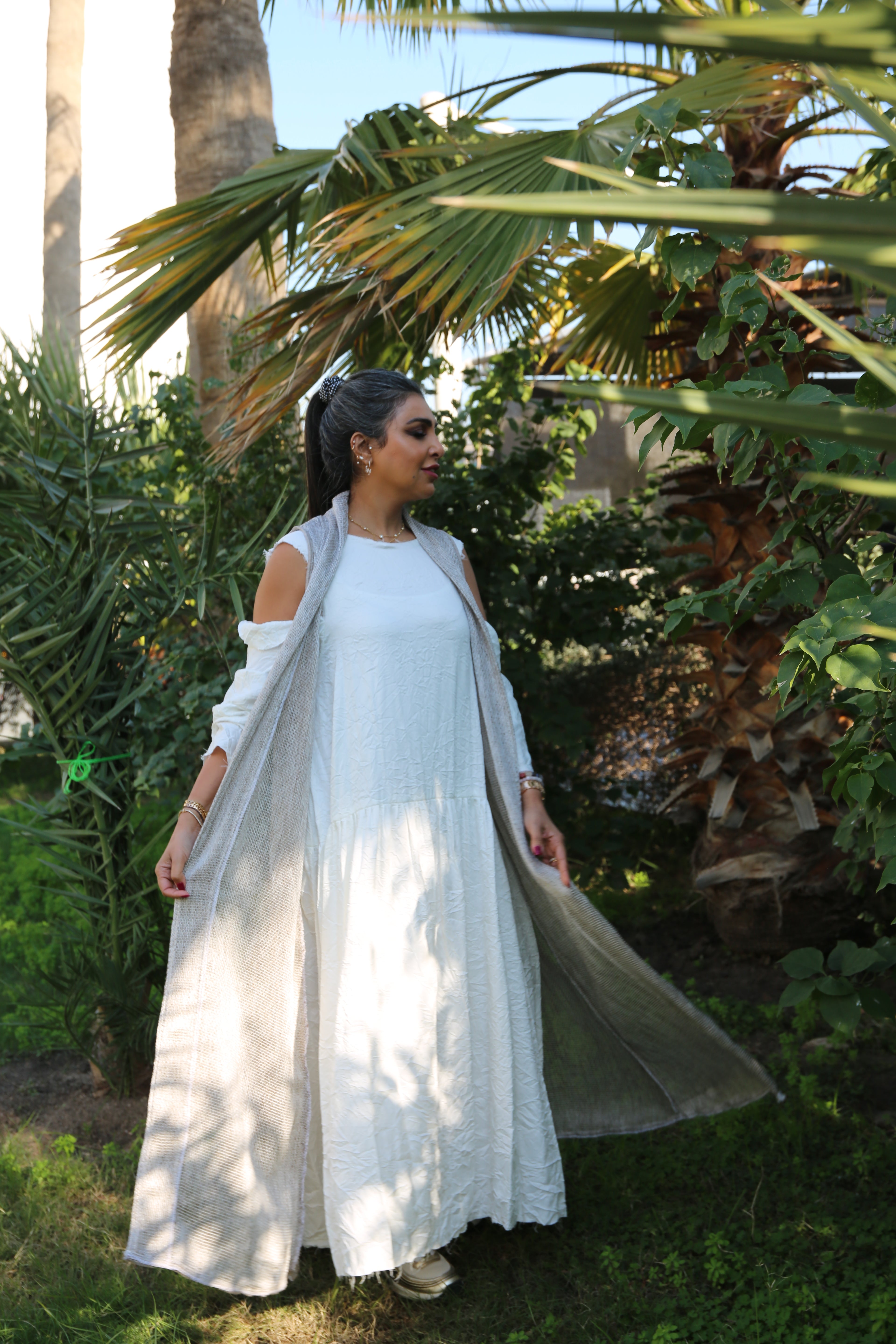 Long dress with long vest  konokayaty