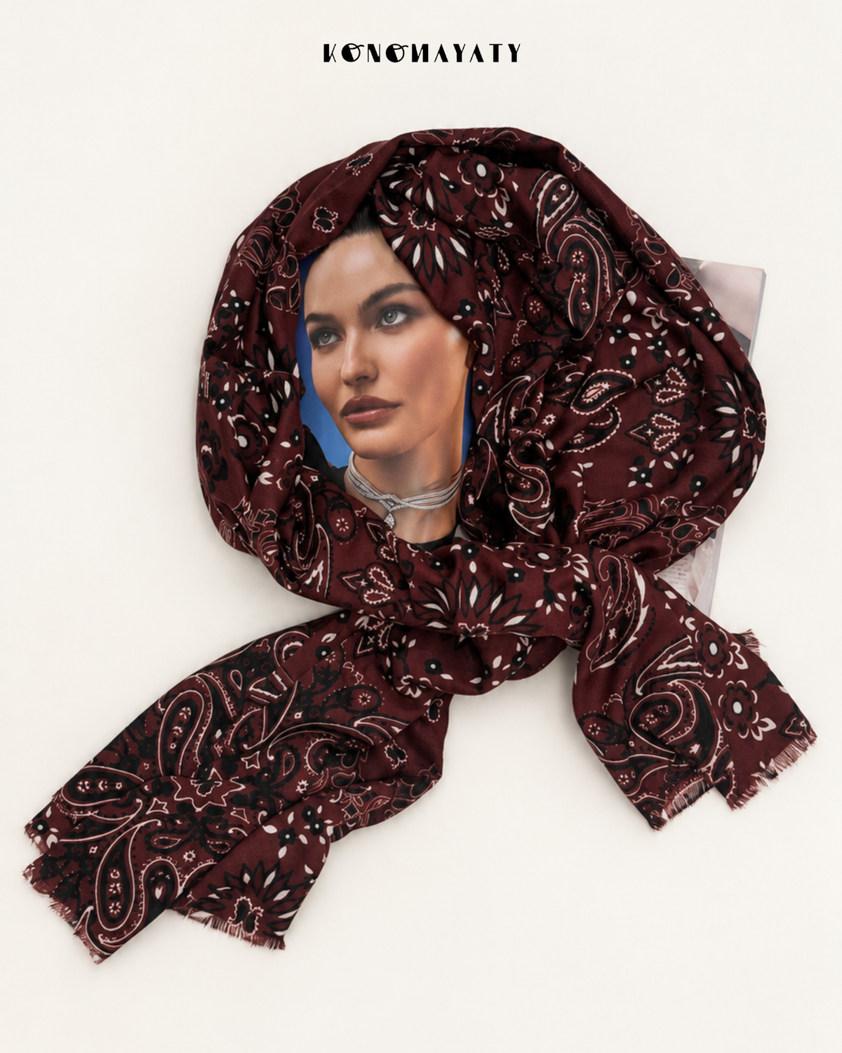 Bandana Long wool scarf
