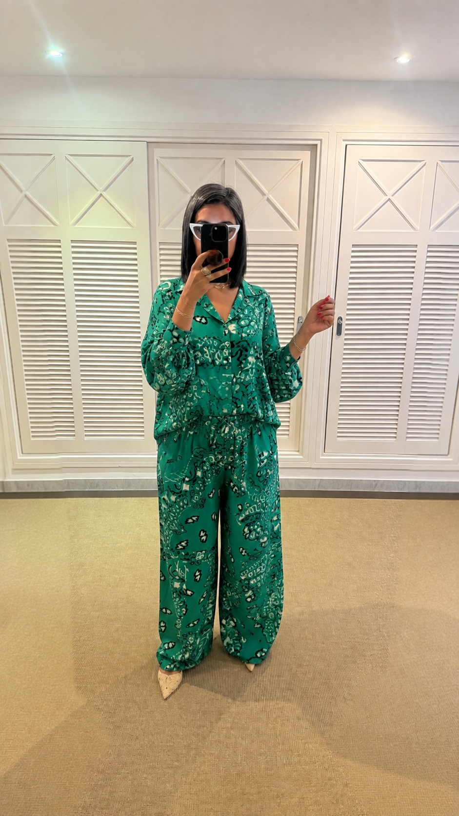 Green cotton set