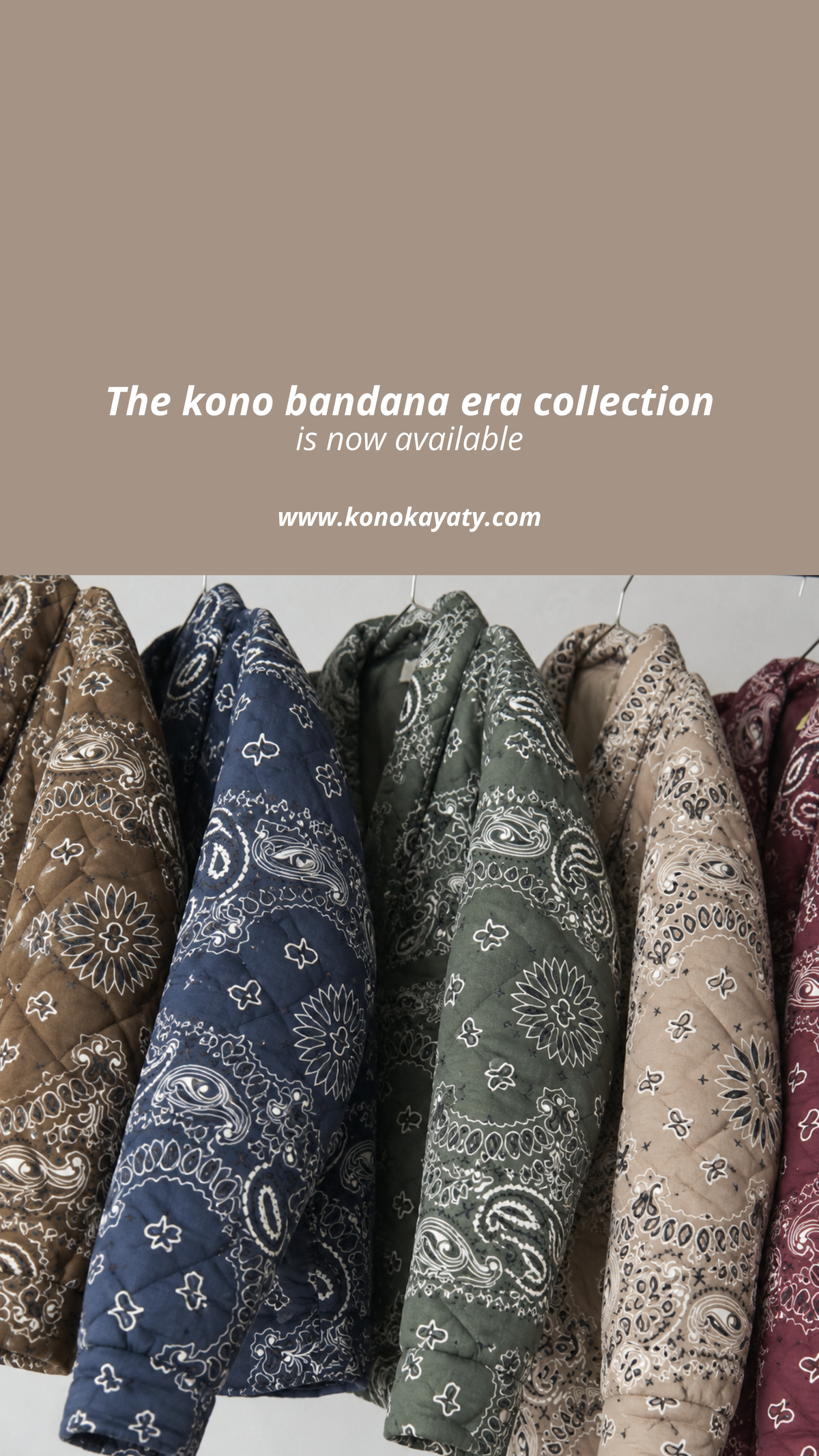 Puffed bandana jacket