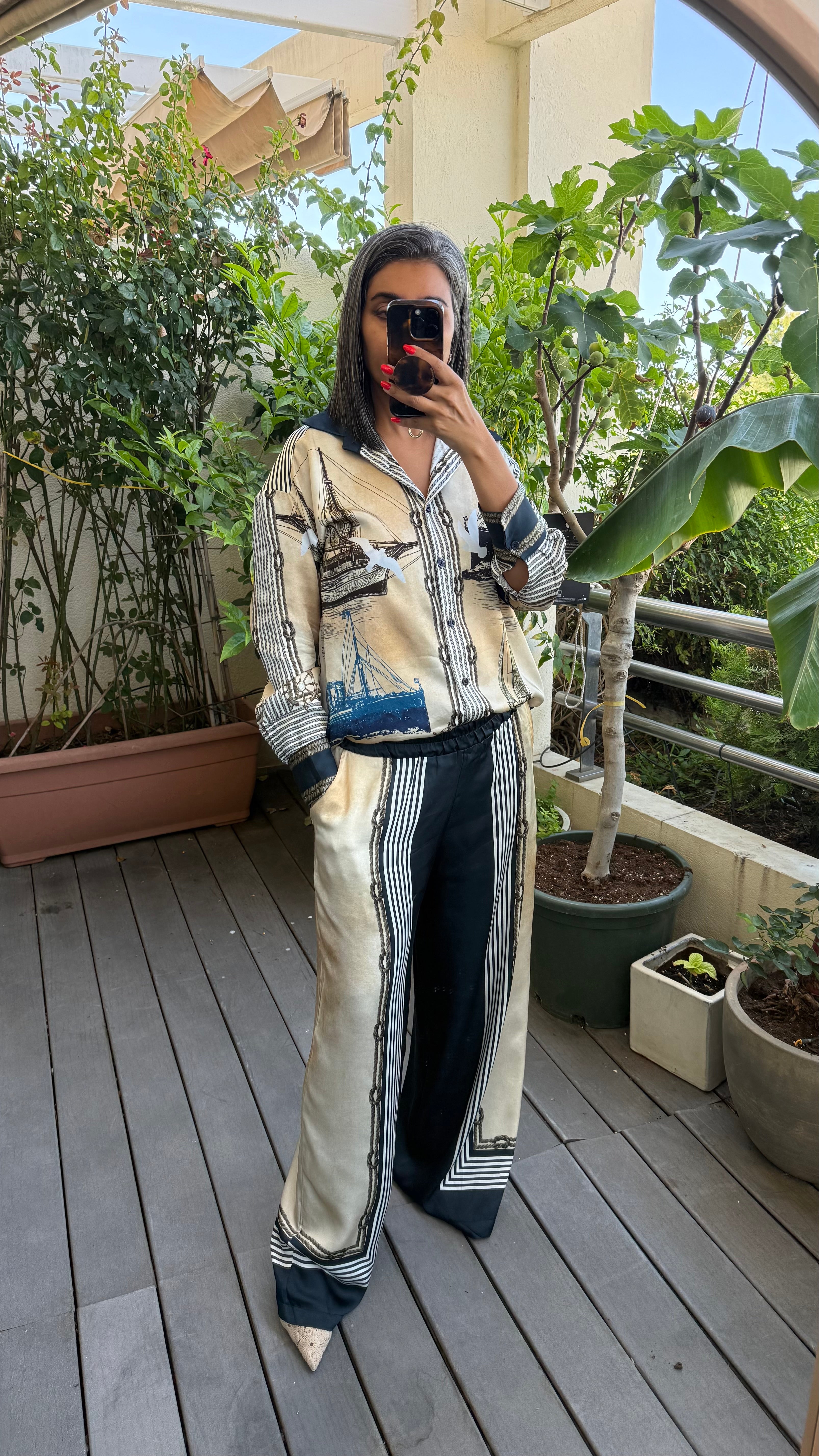 Silk pajama set