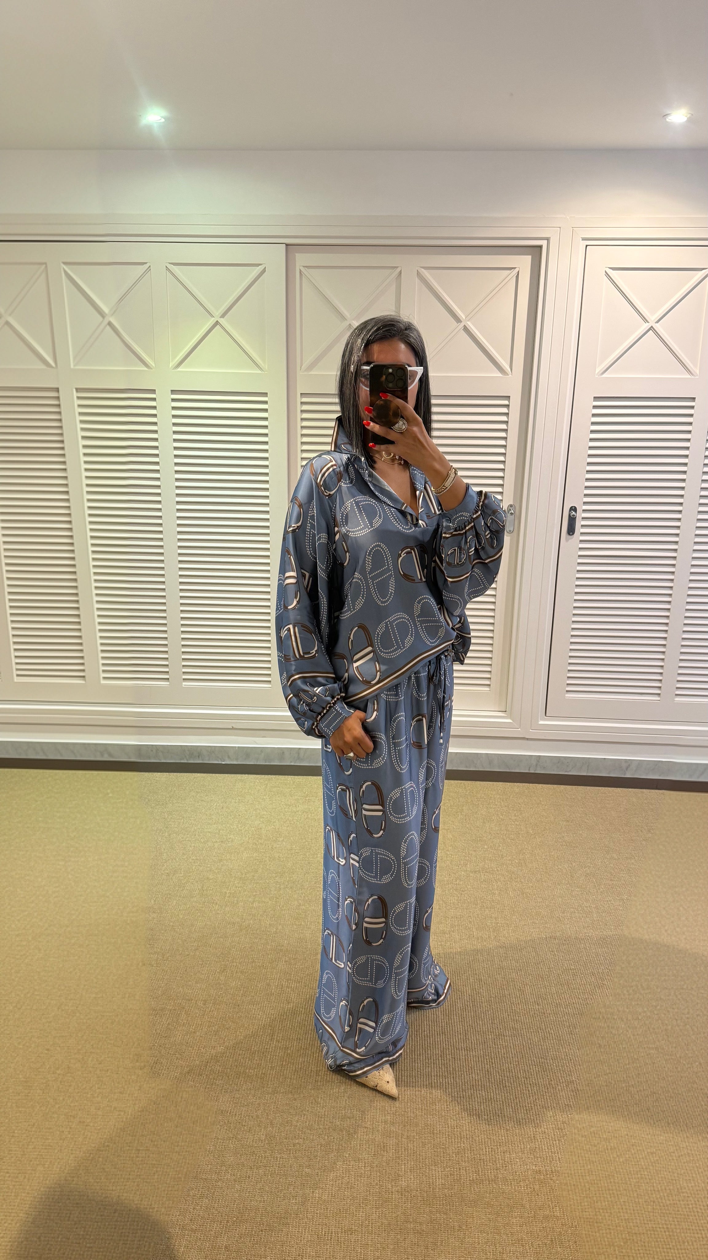 Silk pajama set