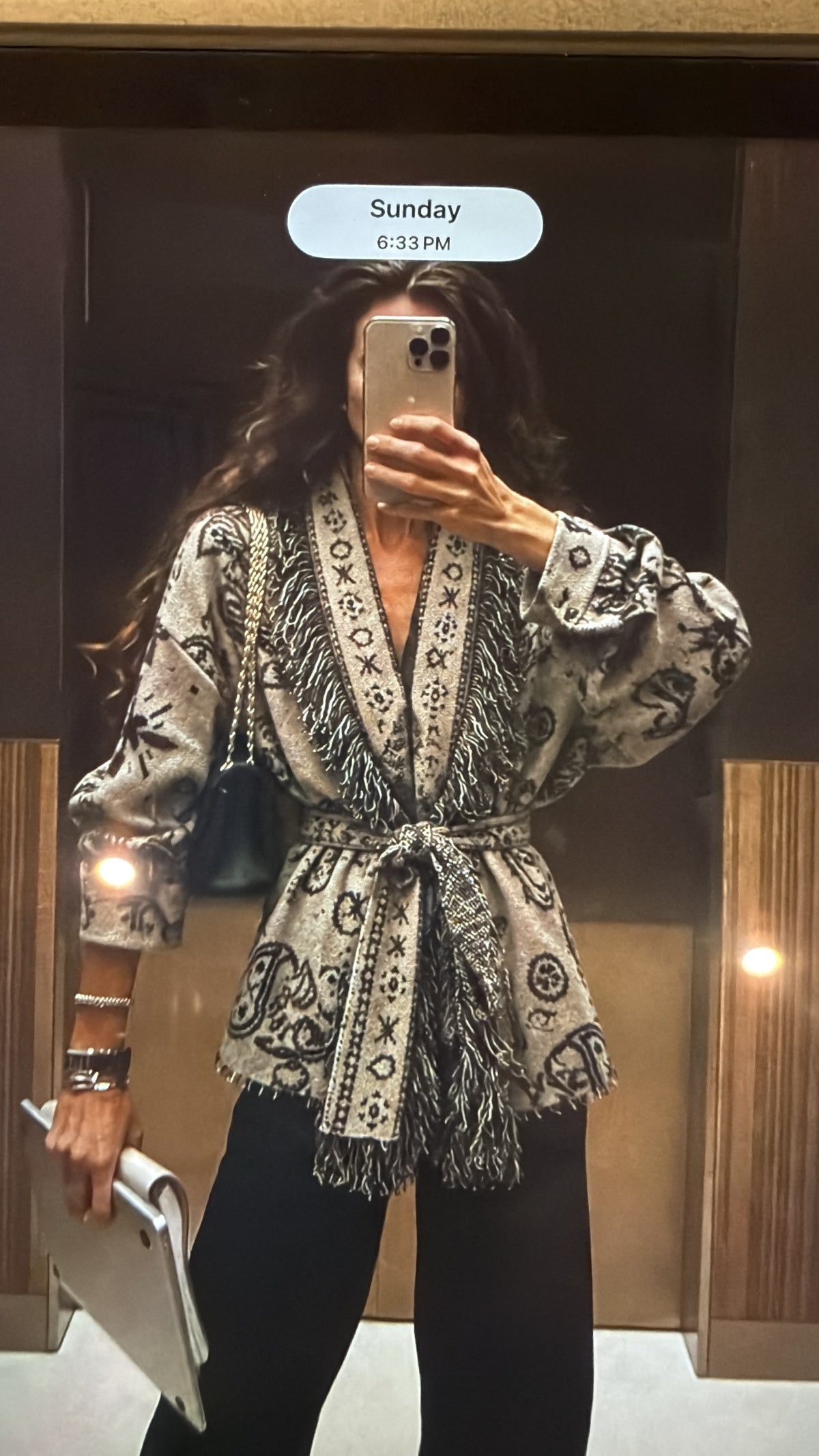 Wool bandana jacket