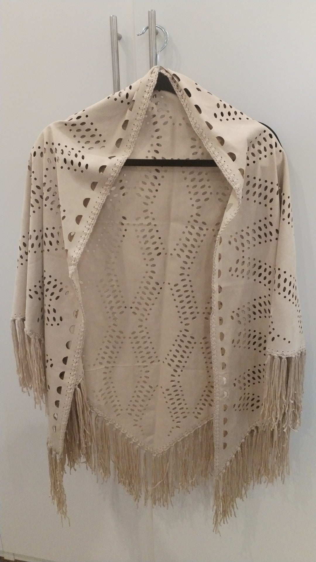 Long suede vest