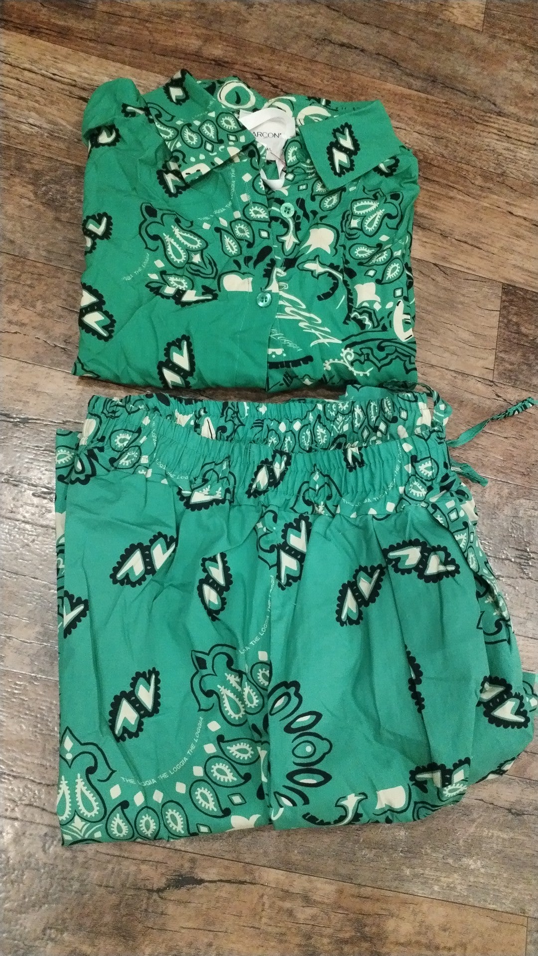 Green cotton set