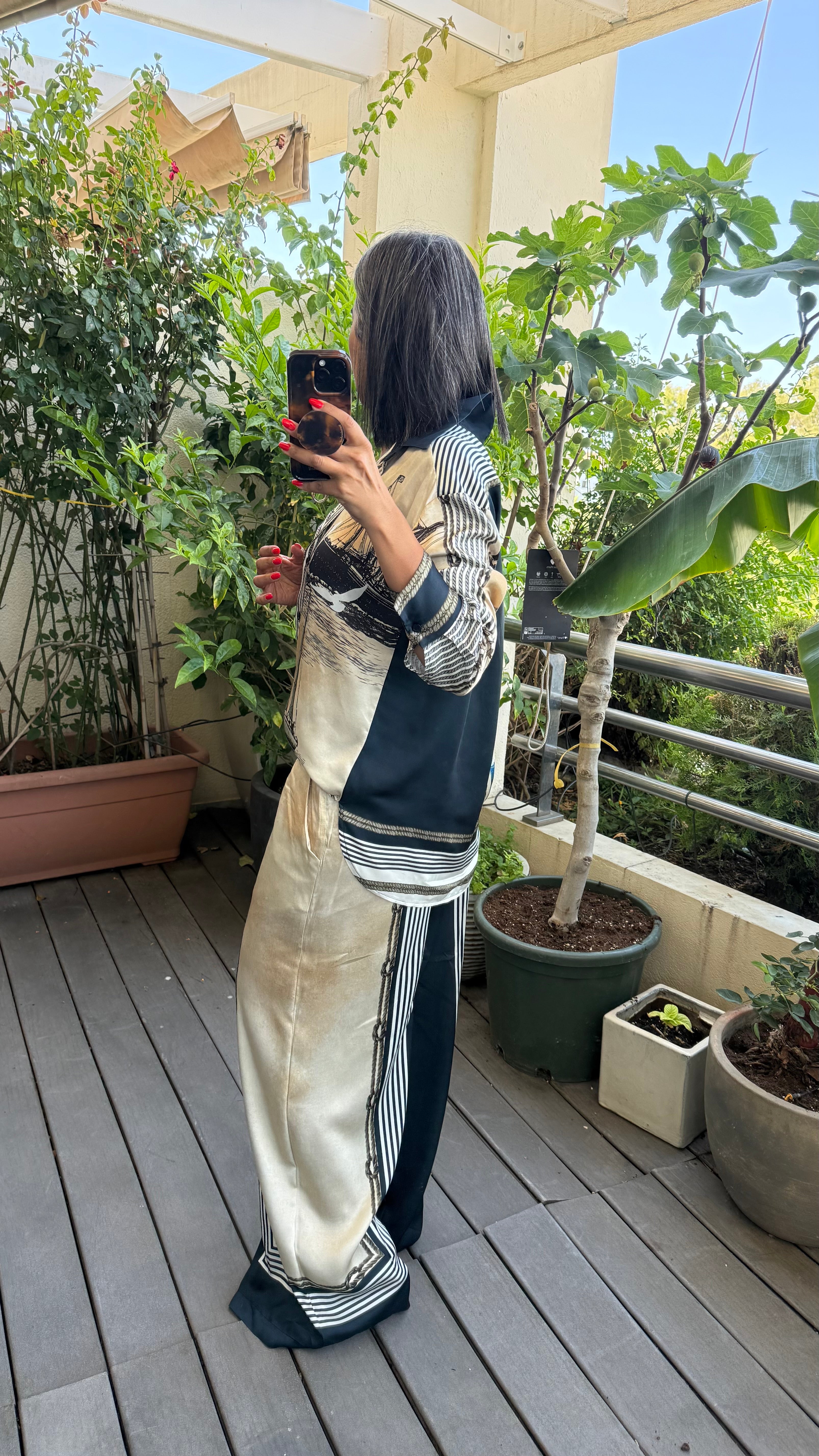Silk pajama set