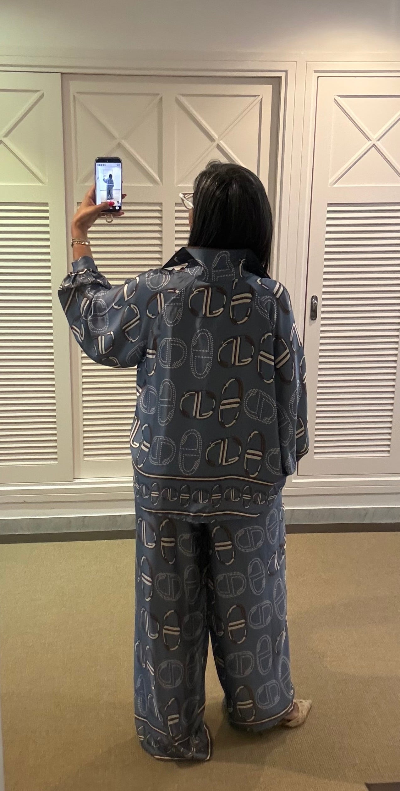 Silk pajama set