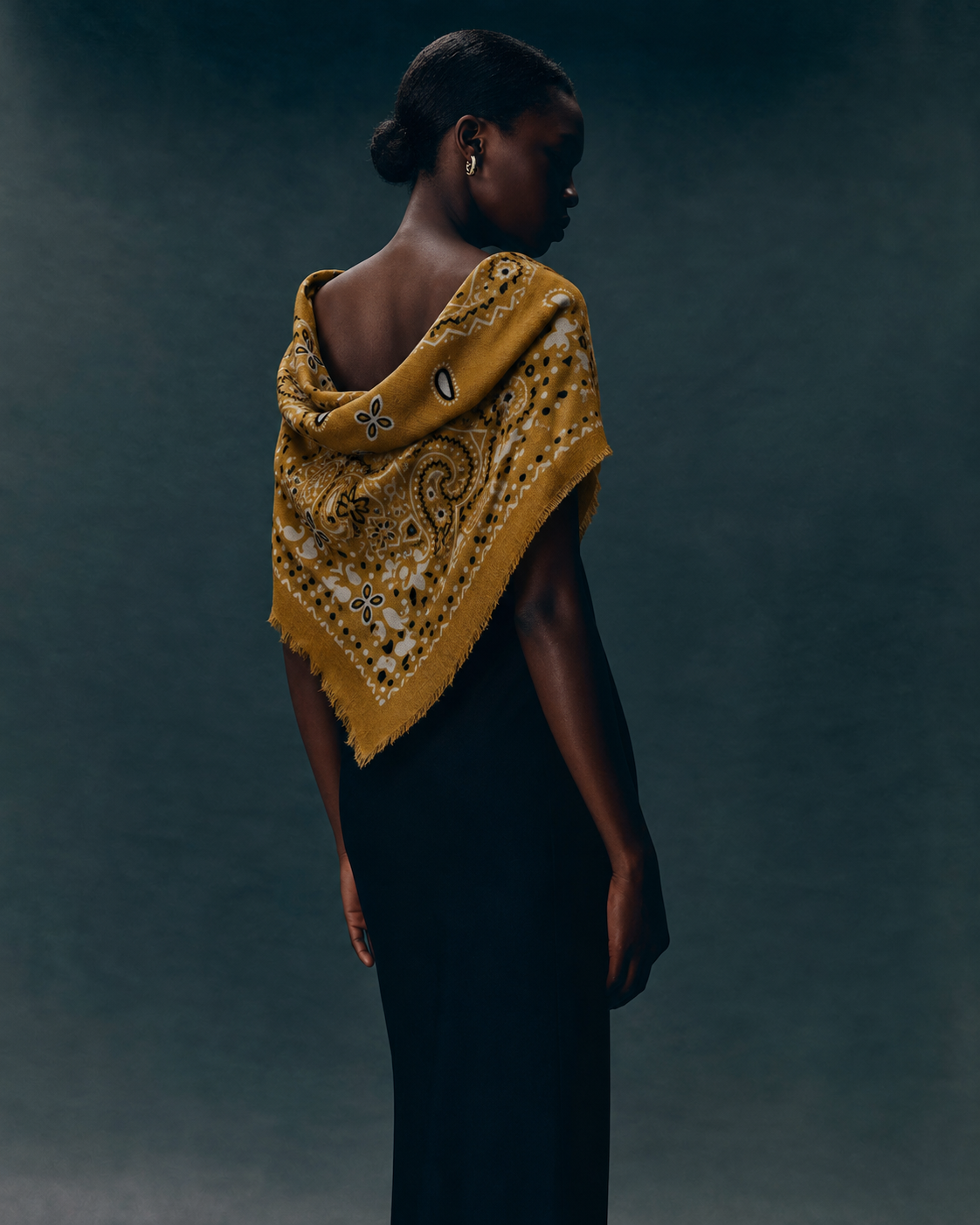 Bandana Square wool scarf