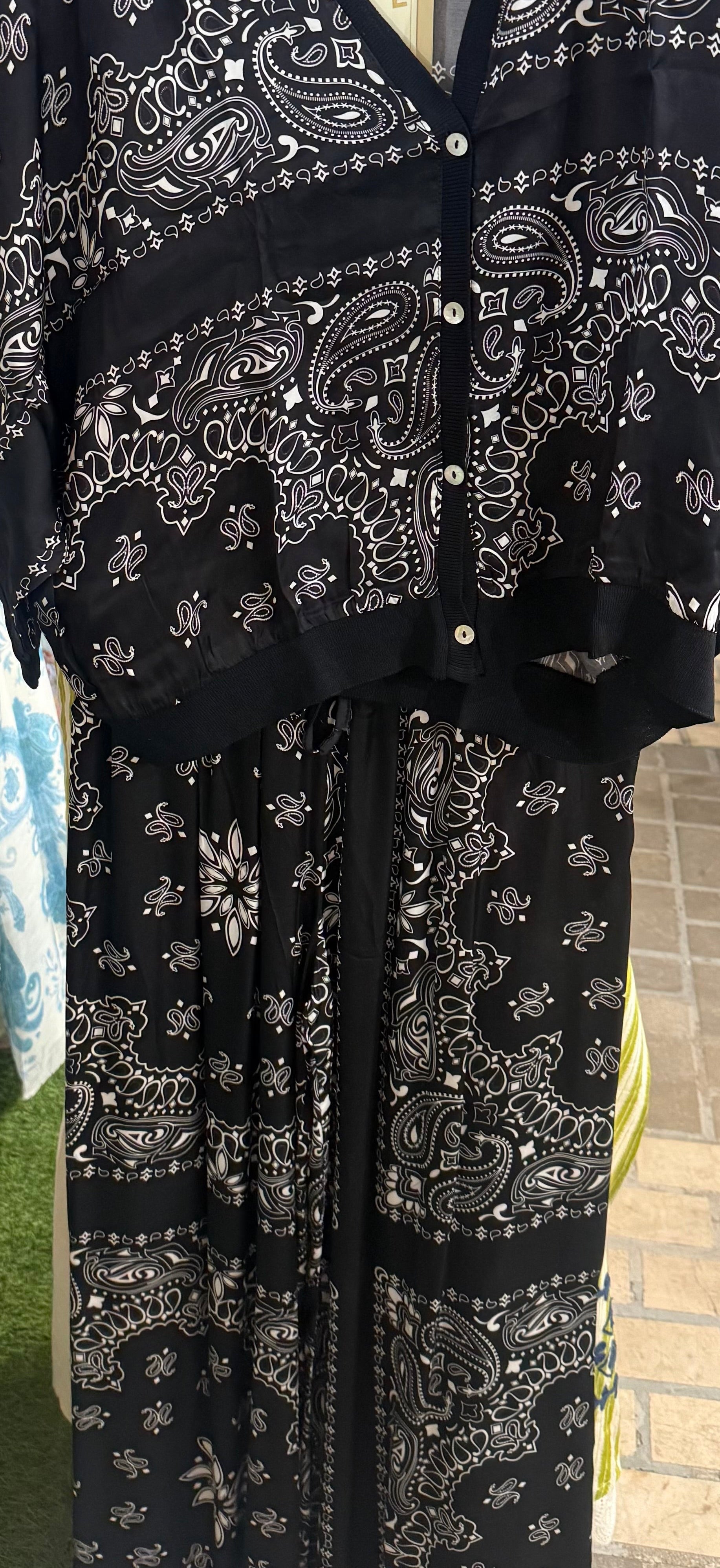 Black bandana set