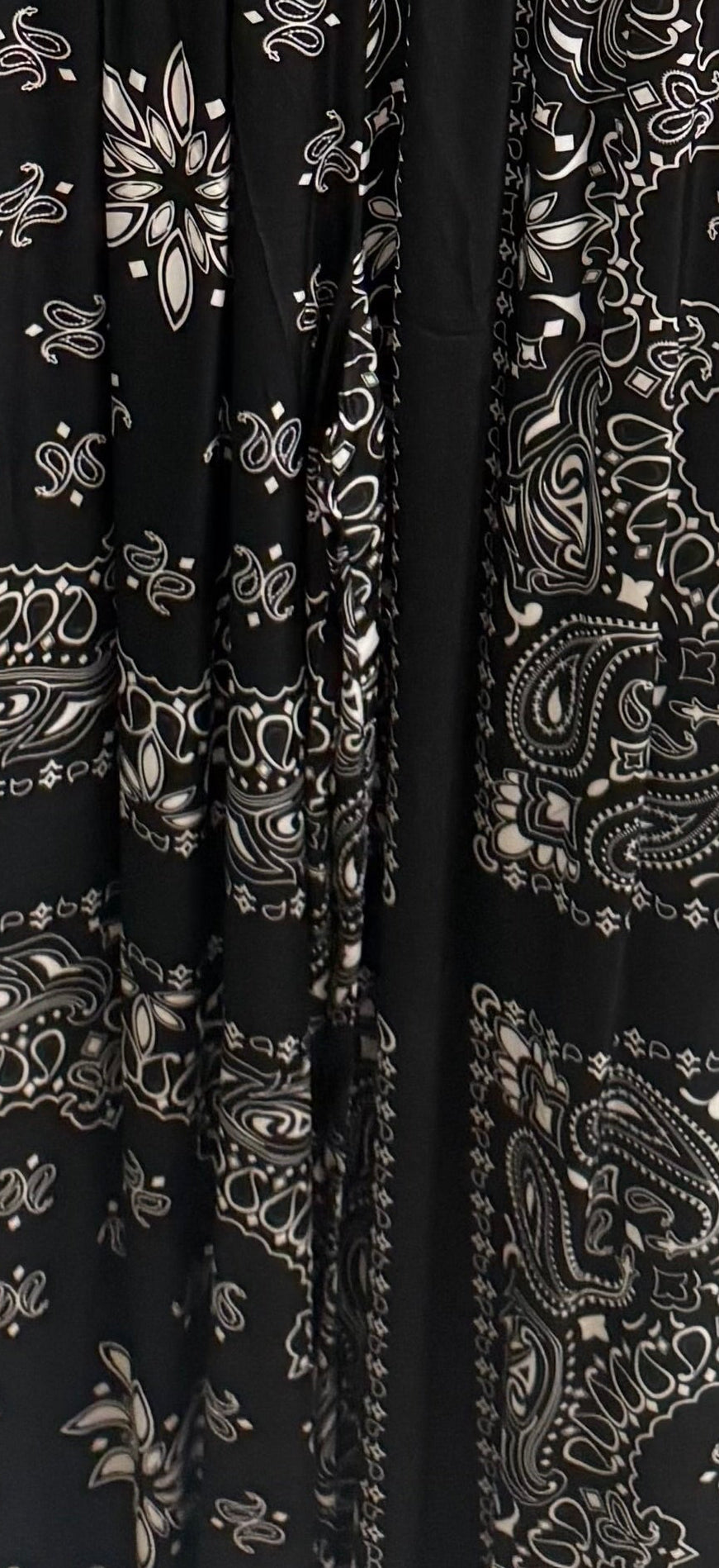 Black skirt bandana set