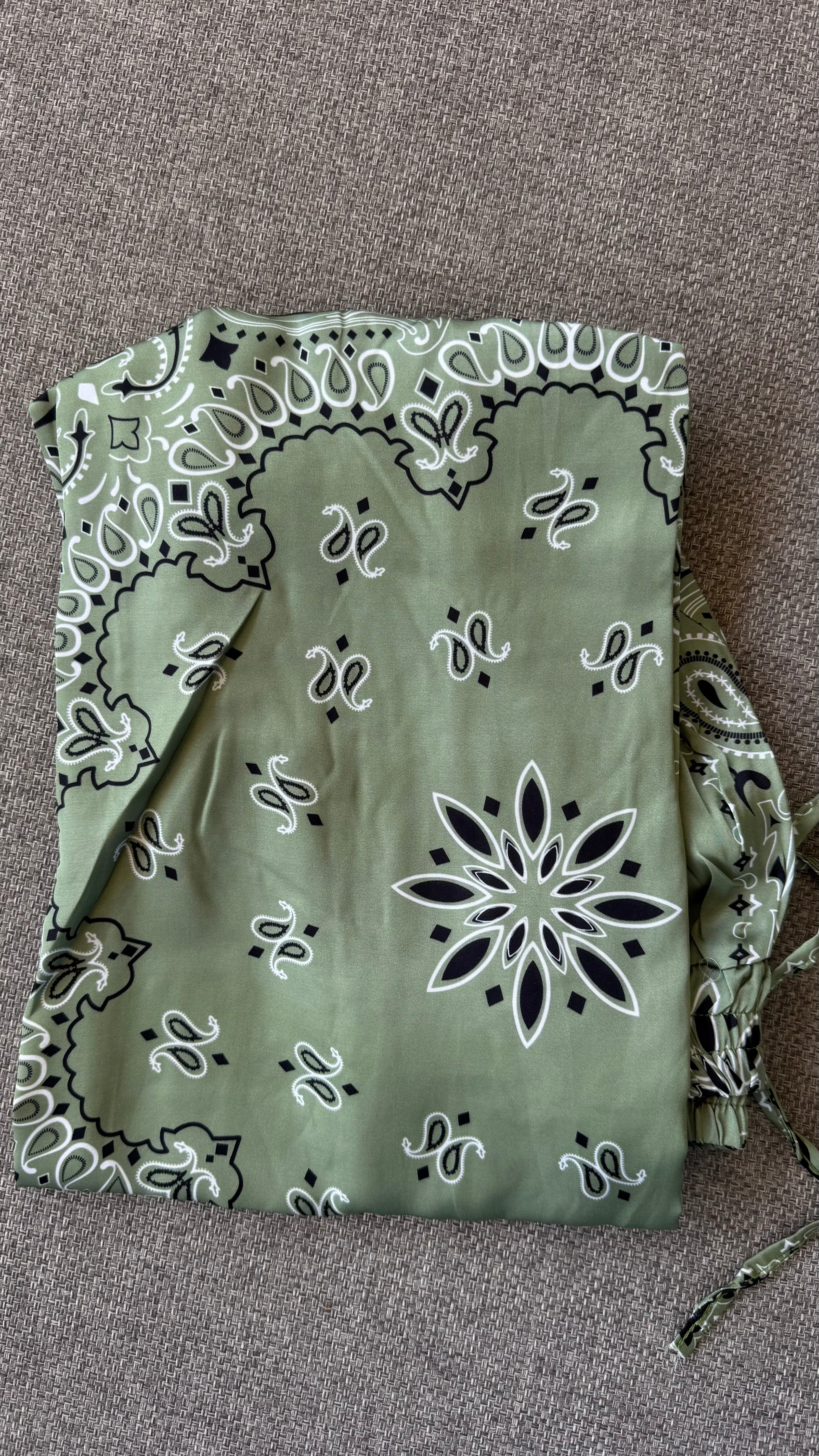 Sage green bandana set