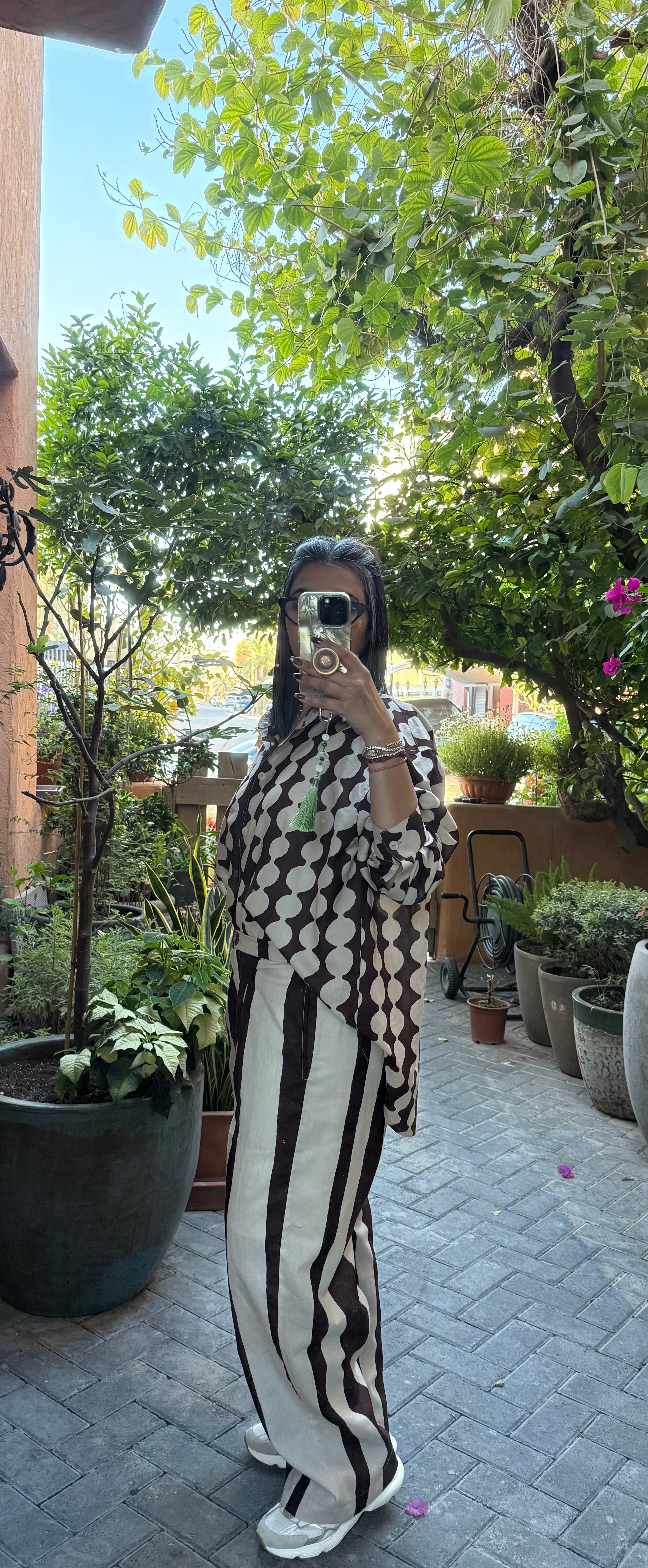 Brown pajama set